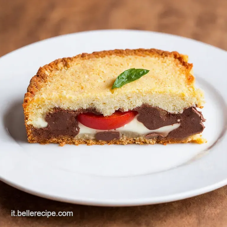 Torta Caprese Moderna Al Cioccolato Fondente presentation