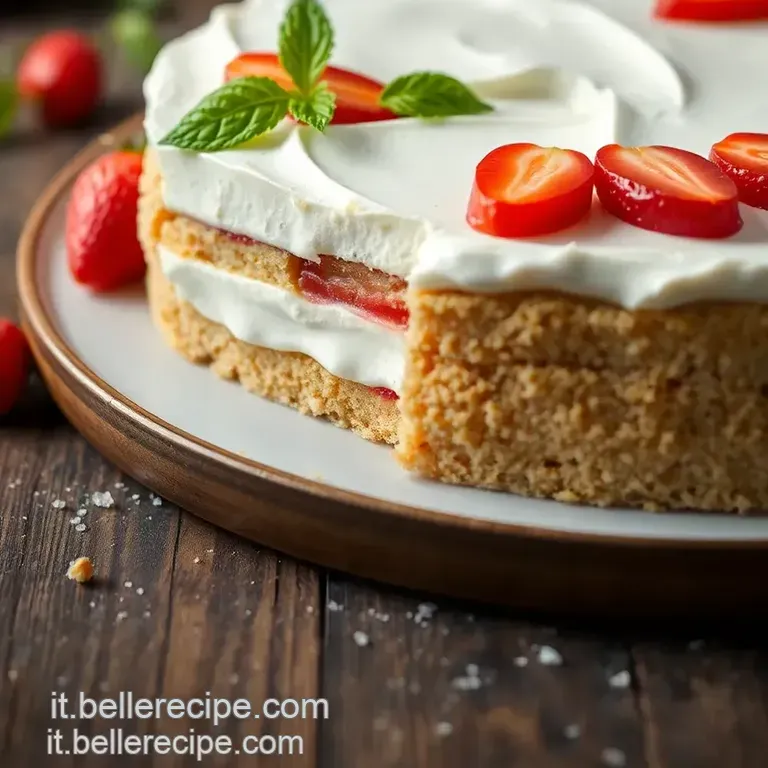 Torta Caprese presentation