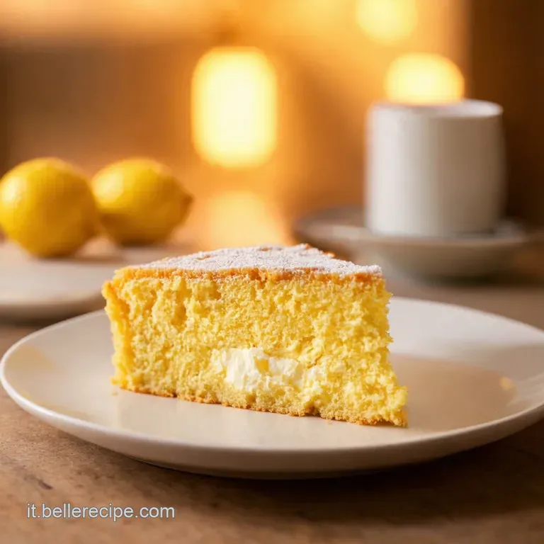 Torta Di Ricotta E Limone Senza Uova presentation