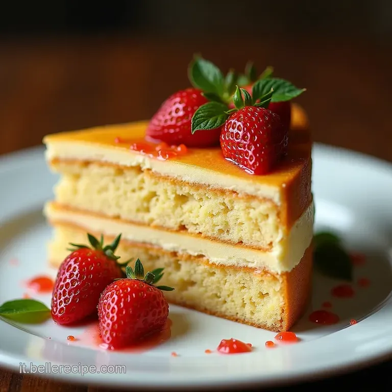 La Vera Torta Magica alla Vaniglia Tre Strati da un Solo Impasto