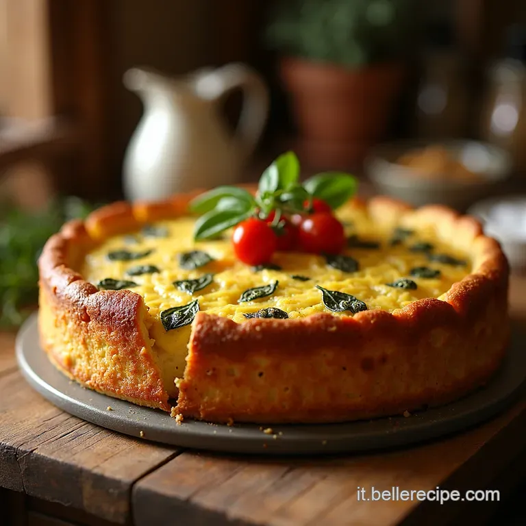 Torta Pasqualina Integrale Ai Carciofi presentation