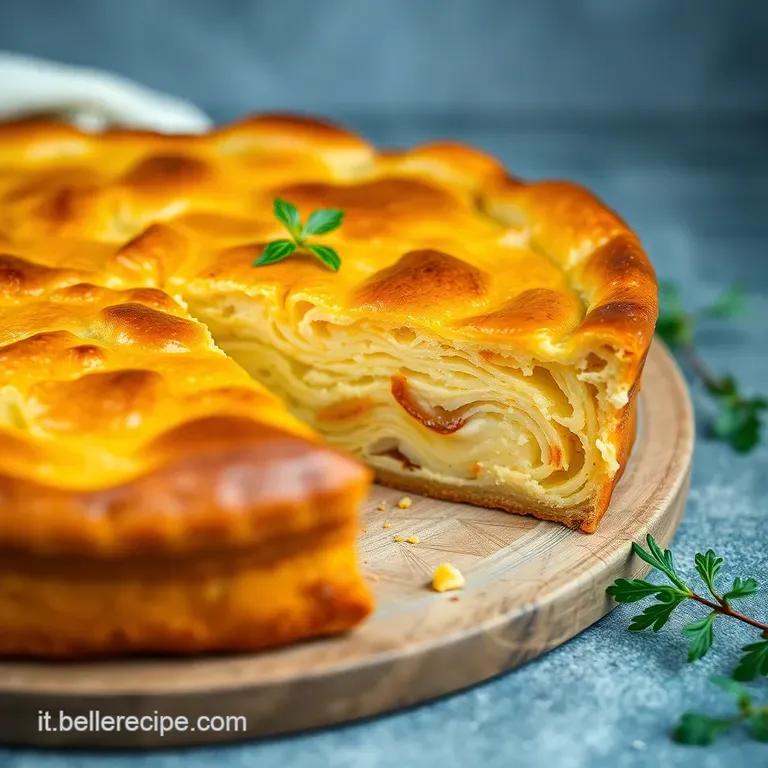 Torta Rustica di Pomodorini Olive e Basilico
