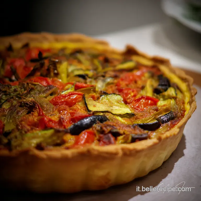 Torta Rustica Di Verdure Miste presentation