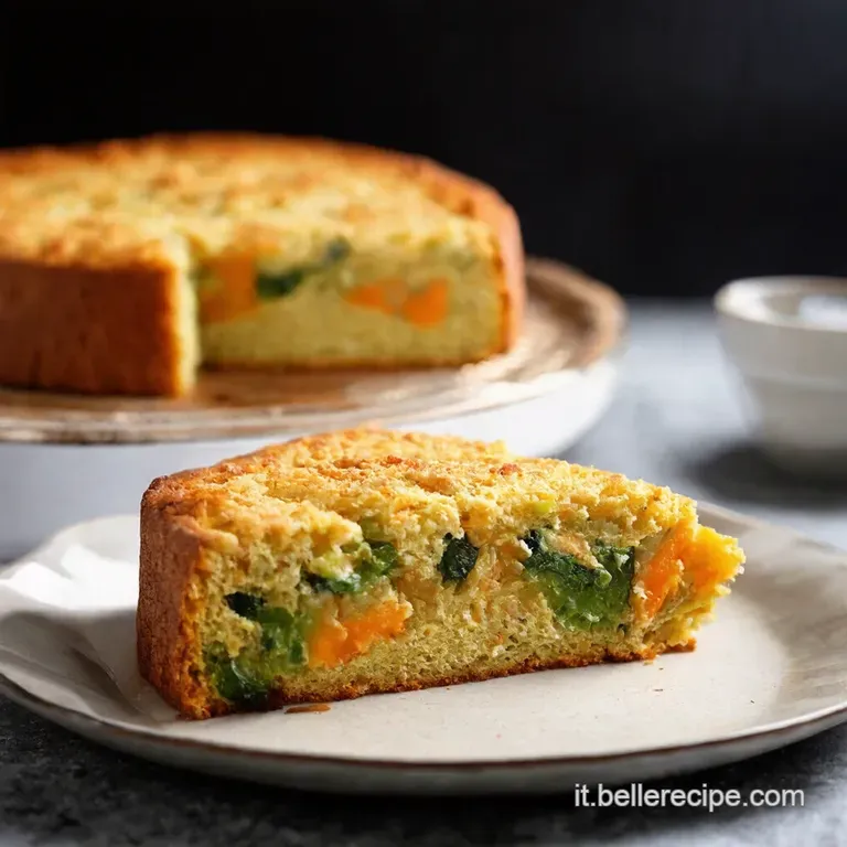 Torta Salata Arcobaleno presentation