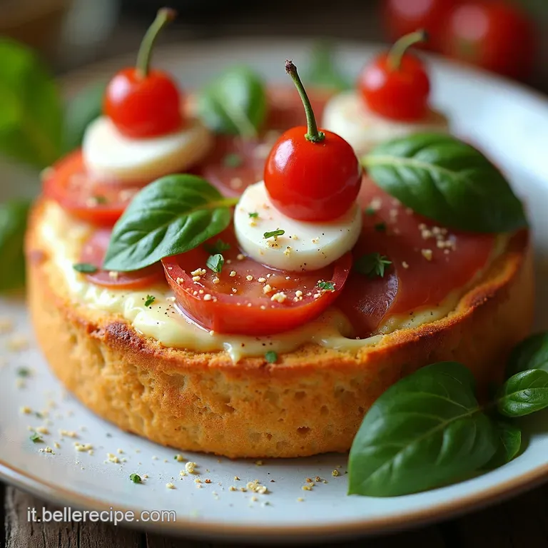 Torta Salata di Rose con Prosciutto e Formaggio