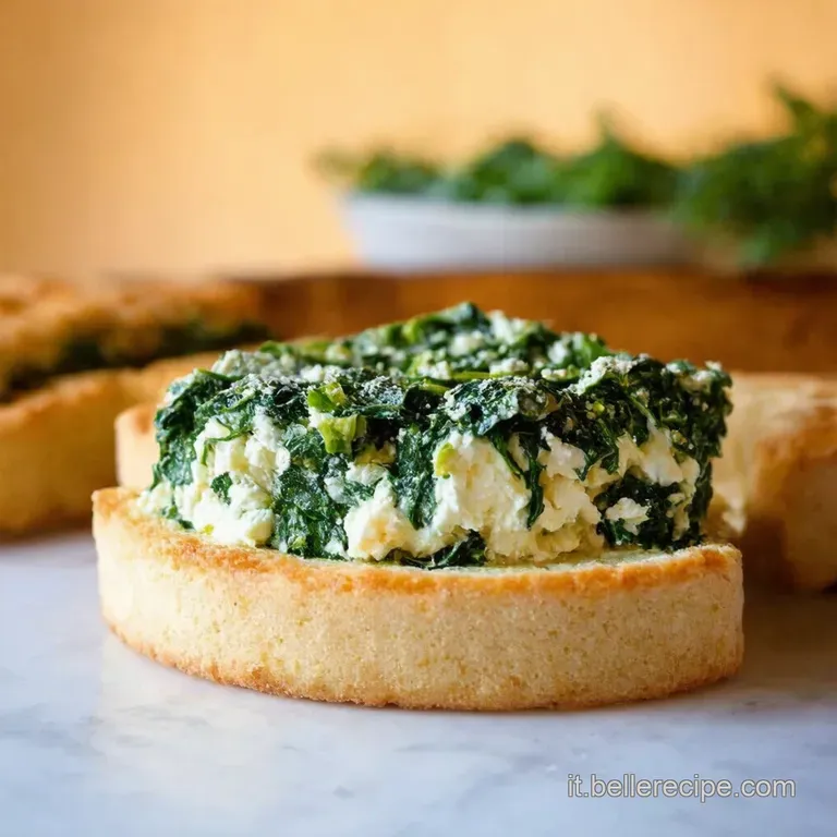 Torta Salata Express Ricotta E Spinaci presentation