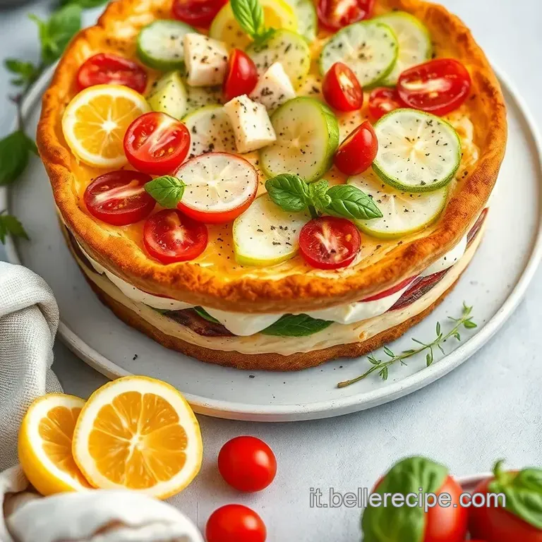 Torta Salata Primavera: Asparagi Ricotta E Limone presentation