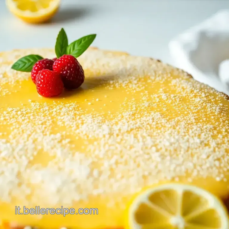 Torta Soffice Al Limone - Lemon Cloud Cake presentation