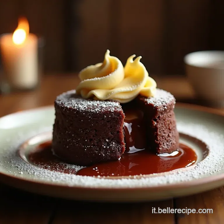 Tortino Al Cioccolato Fondente Leruzione Di Piacere presentation