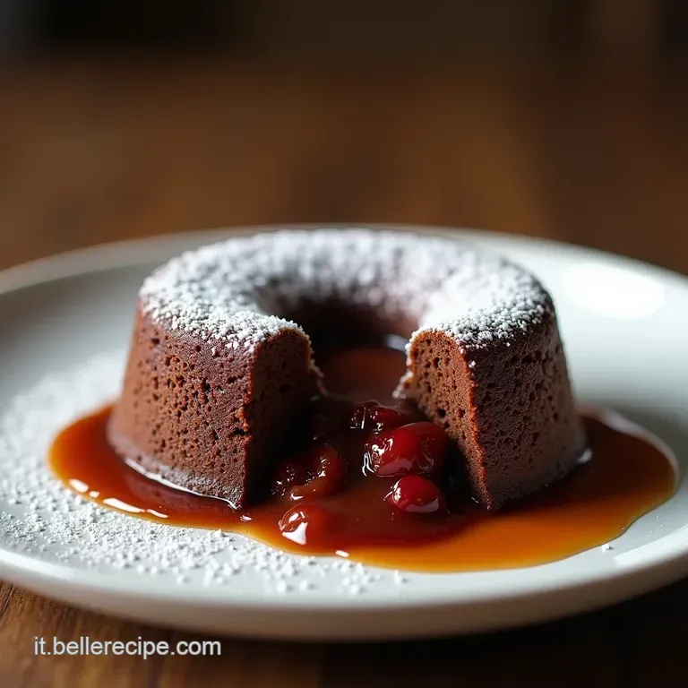 Tortino al Cioccolato Fondente LEruzione di Piacere