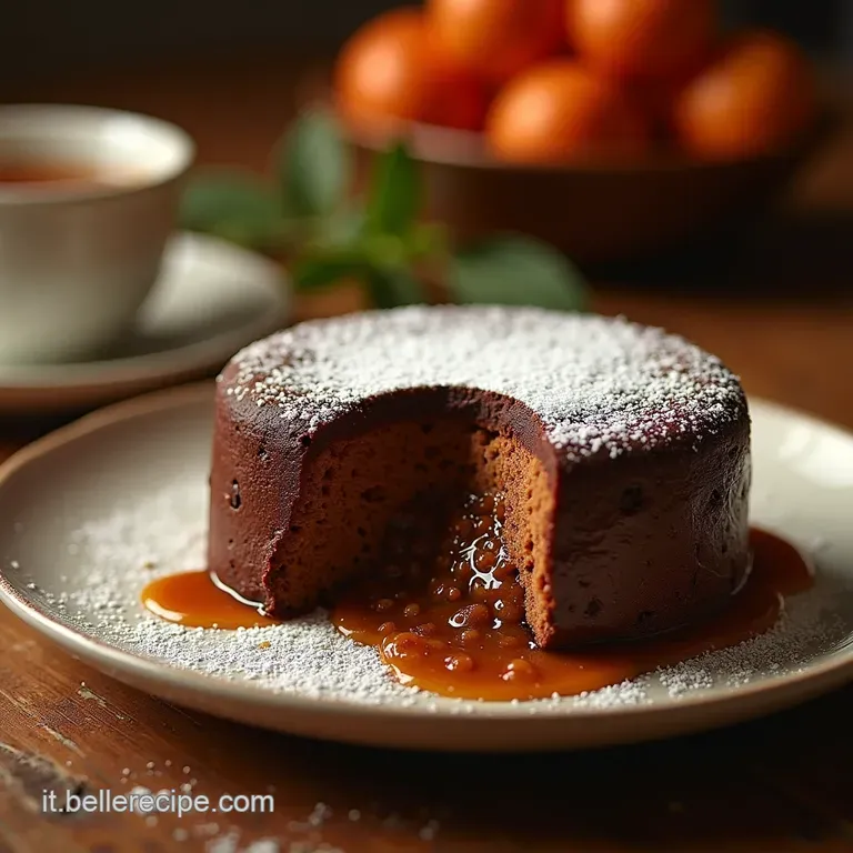 Tortino Al Cioccolato Fondente Il Vulcano Perfetto Cremoso Dentro Croccante Fuori presentation