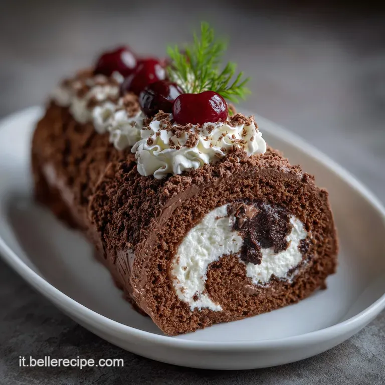 Christmas Desserts: Tronchetto Classico Al Caff&egrave; Retr&ograve; presentation