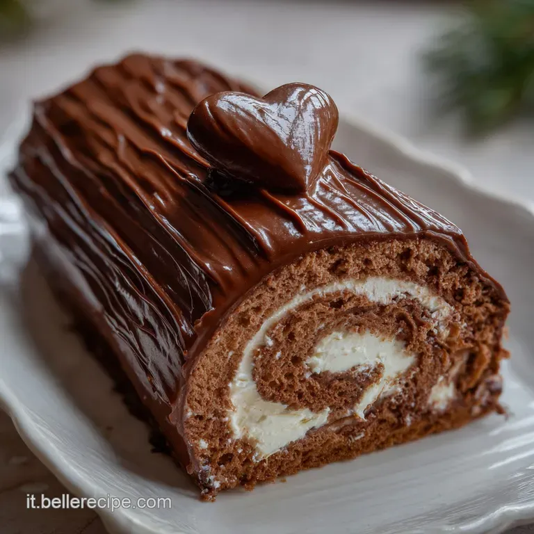 Il Tronco di Natale Classico: Corteccia Fondente