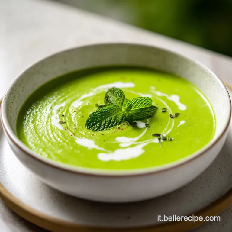 Vellutata di Piselli e Menta: Fresca e Cremosa