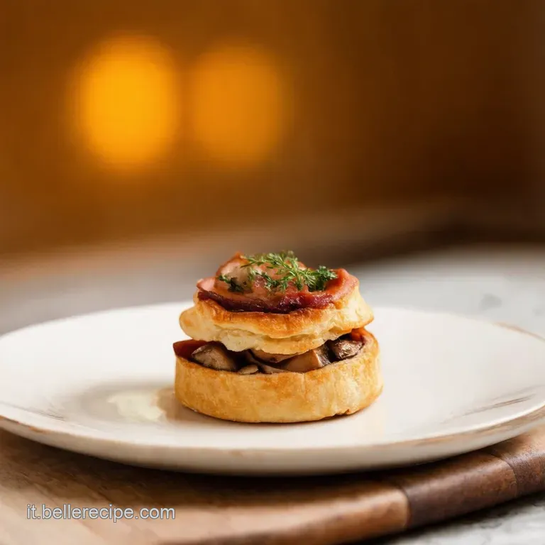 Vol Au Vent Ai Funghi E Prosciutto presentation