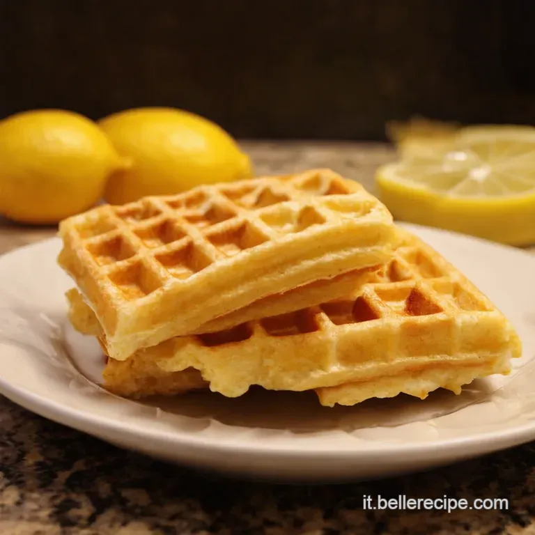 Waffle Al Limone Soffici E Dorati La Colazione Che Ti Fa Cantare presentation