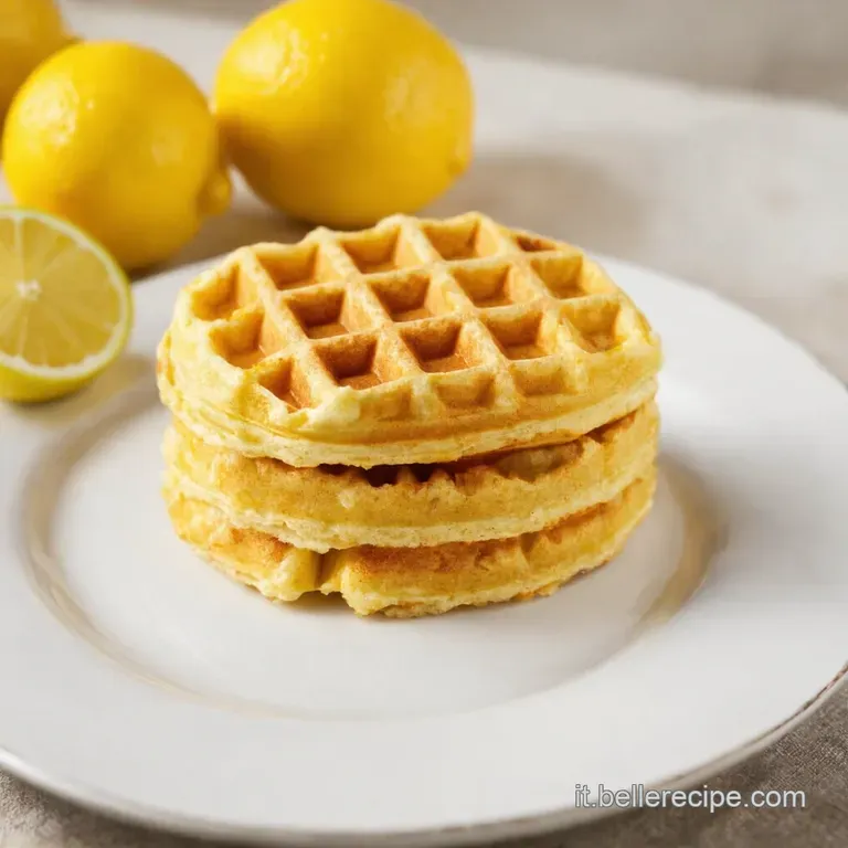 Waffle al Limone Soffici e Dorati La Colazione che Ti Fa Cantare