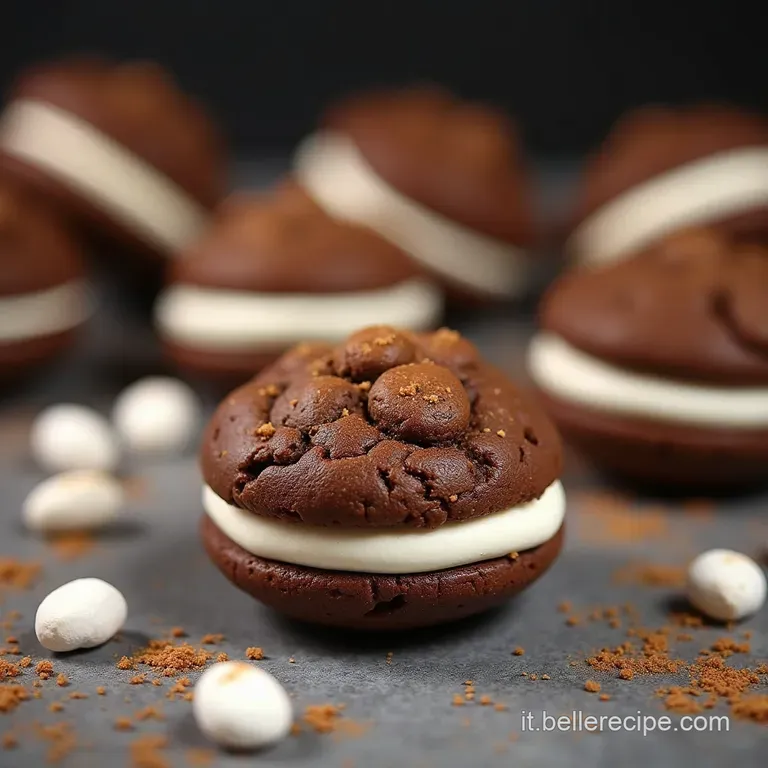 Whoopie Pies al Cacao Intenso I Biscotti Soffici Come Nuvole Farciti alla Crema Marshmallow