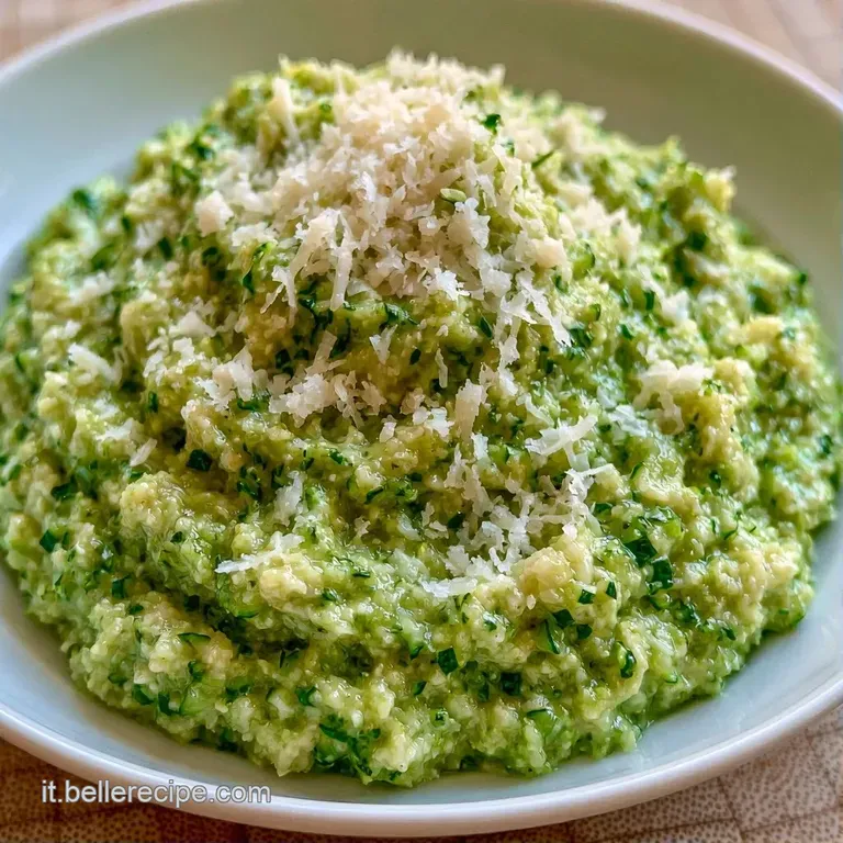 Zucchine lucide disposte con cura, decorate con scaglie di formaggio bianco e foglioline di basilico fresco.