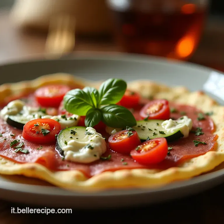 Zuccotto Salato Rivisitato Il Rustico Di Piadina Ripieno Di Ricotta E Prosciutto Cotto presentation