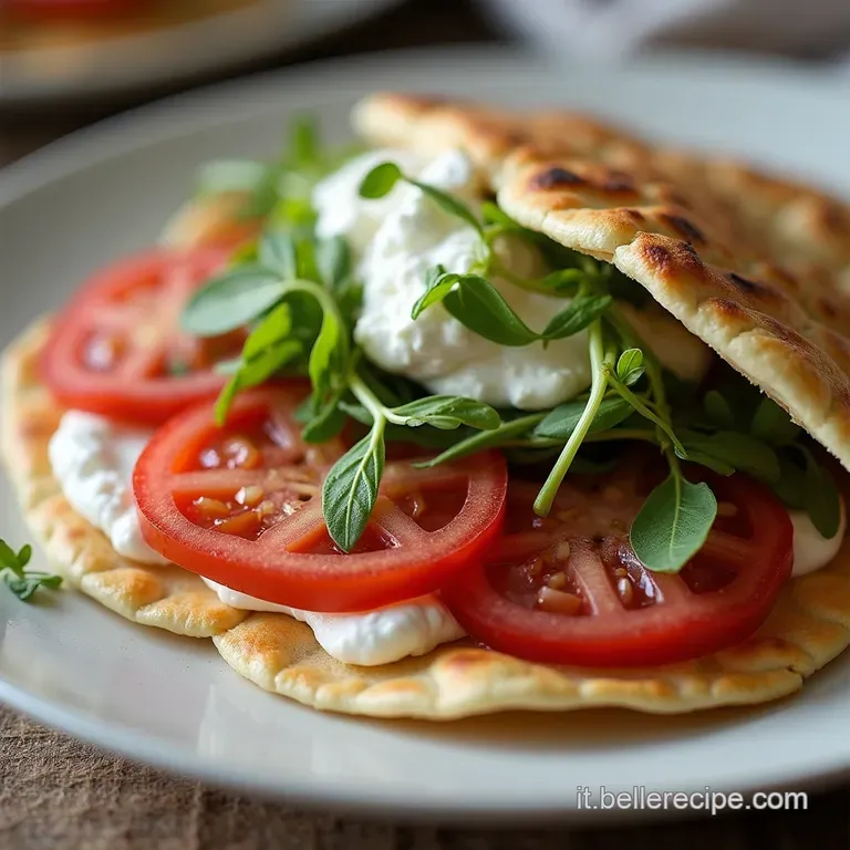 Zuccotto Salato Rivisitato Il Rustico di Piadina Ripieno di Ricotta e Prosciutto Cotto
